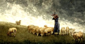 pastora-con-las-ovejas